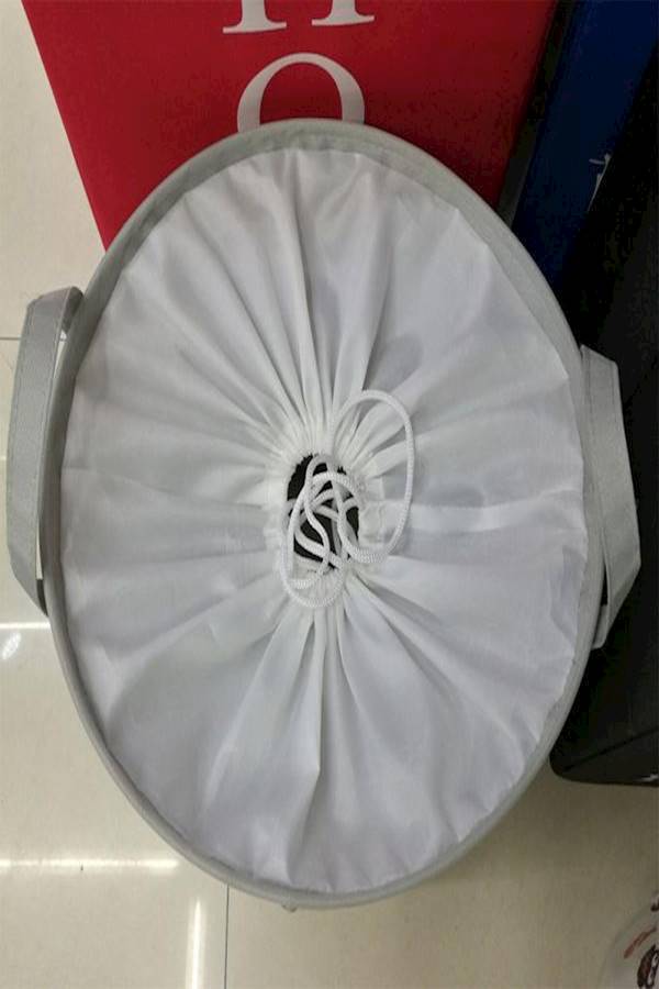Laundry Clothes Basket Animal Canvas Sheets Toy Storage Bag Folding Storage Box Waterproof Clothes Basket Large Capacity Grey  - Image 3