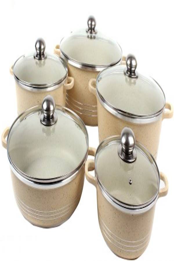 DESSINI Imperial Cookware Set, Aluminum, , 10 Pcs Gold  - Image 1