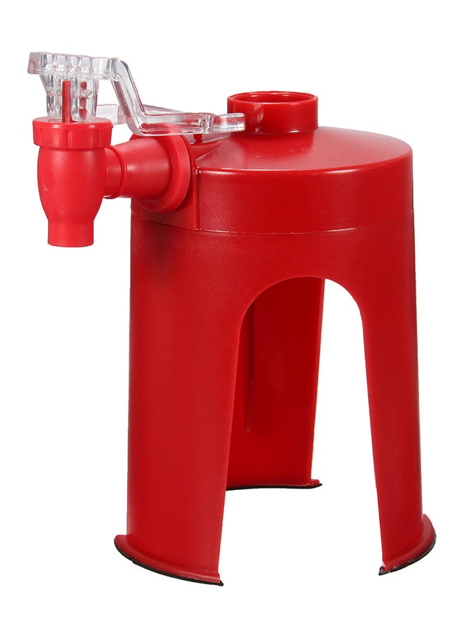 موزع الصودا الفوارة أحمر