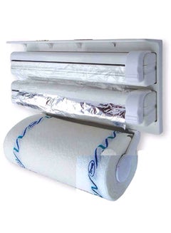 Triple Tissue Paper Dispenser White