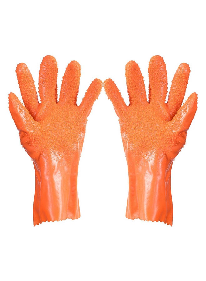 Latex Gloves Orange 
