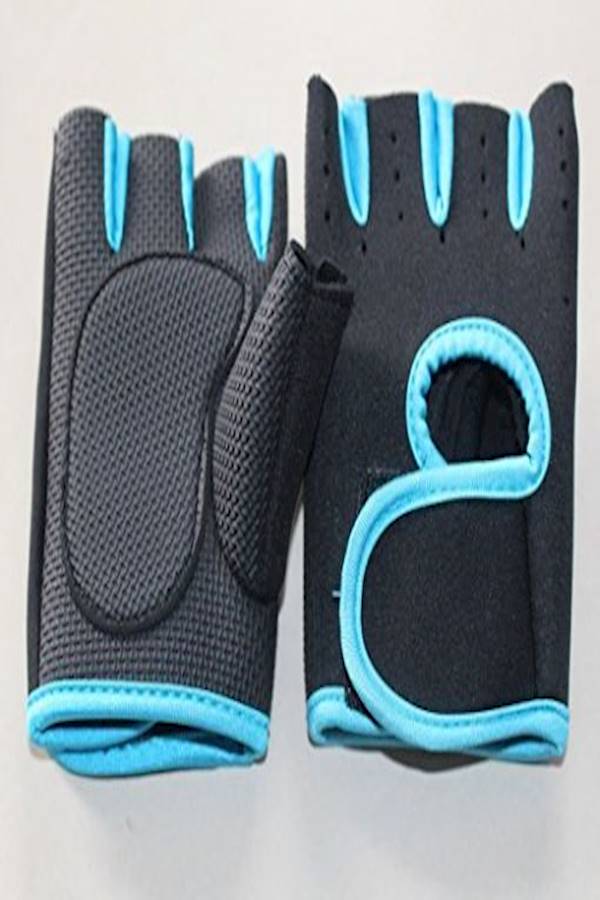 Generic 1 Pair Sport Cycling Fitness Gym Weightlifting Exercise Half Finger Sport Gloves For Women 40grams  - Image 2