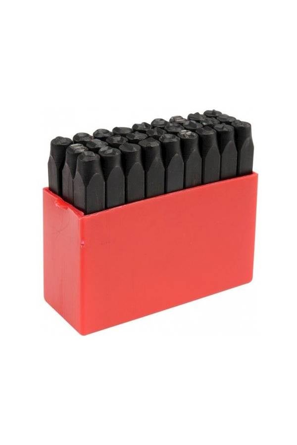 27-Piece Stamp Set With Box Sleeve Red/Black 6mm 