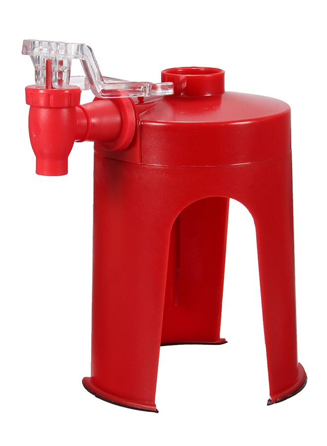 موزع الصودا الفوارة أحمر