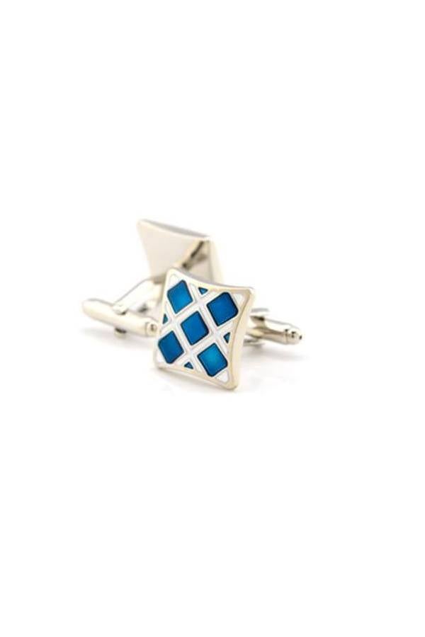 Generic - Stainless Steel Lattice Cufflinks - Image 1