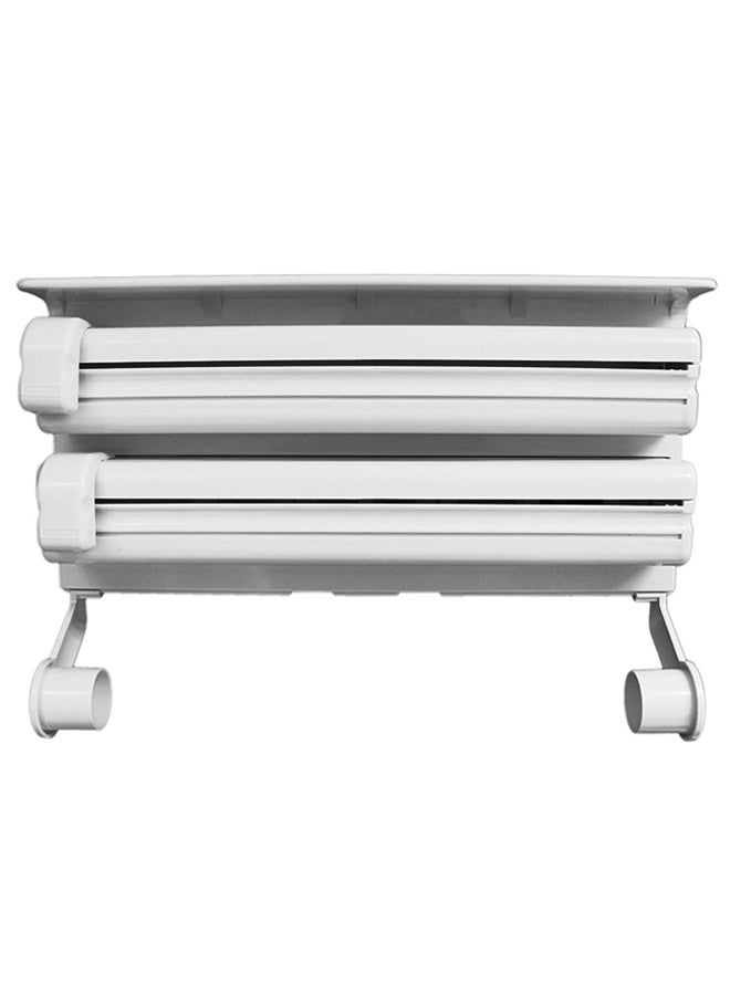 Triple Tissue Paper Dispenser White