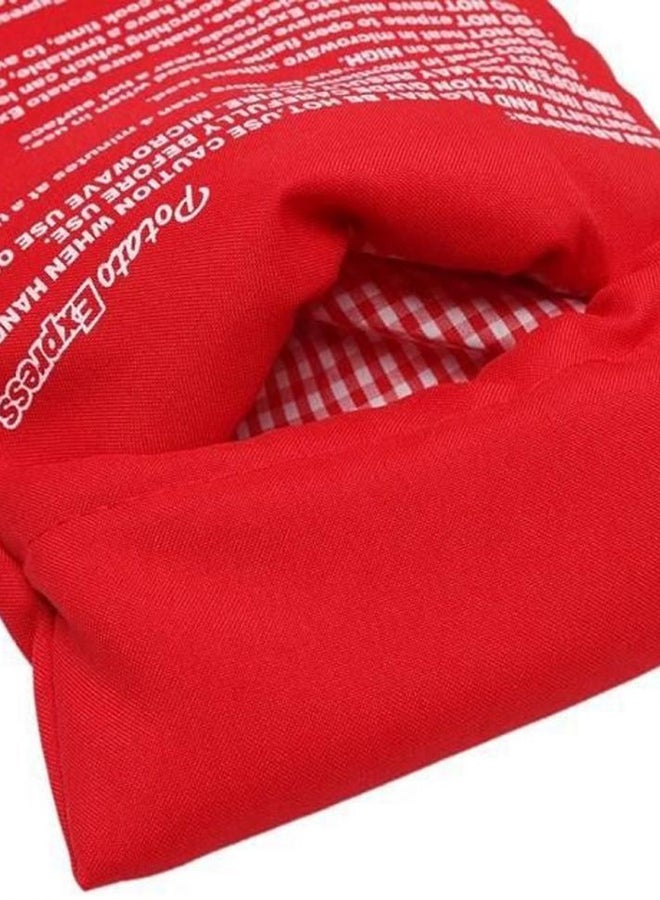 كيس طهي البطاطس في الميكرويف أحمر - Image 1