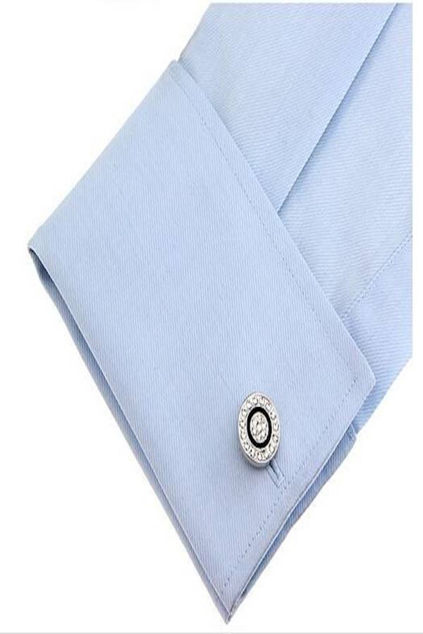 Generic - Crystal Studded Cufflinks - Image 1