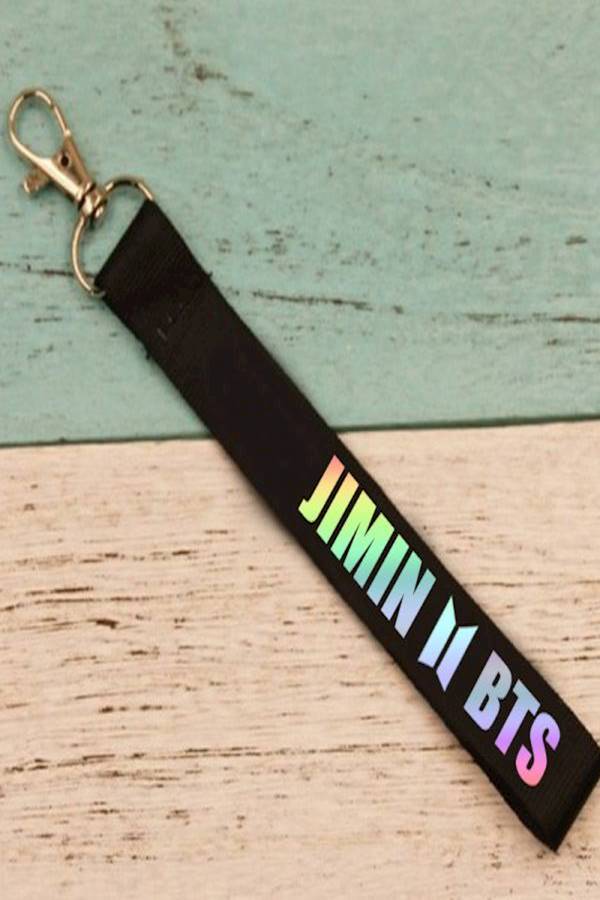 Bangtan Boys Lanyard Face Yourself Keychain Black - Image 2