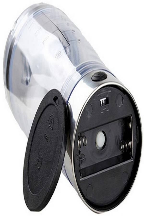 Portable Shaker Mixer Cup With Detachable Mixer Clear/Silver 3x3x4inch - Image 3