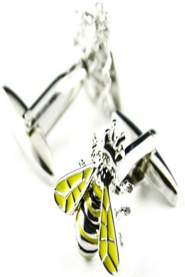 Generic - Copper Bee Shaped Shirt Cufflinks - Image 1