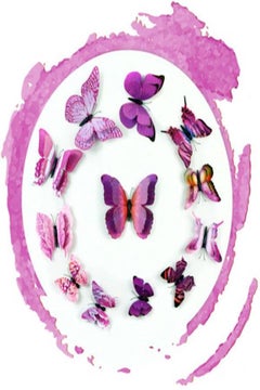 12Pcs Butterfly Wall Decals - 3D Butterflies Wall Stickers Removable Mural Decor Wall Stickers Decals Wall Decor Home Decor Kids Room Bedroom Decor Living Room Decor