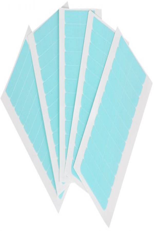 Double Side Hair Tape Blue/White 4x0.8cm - Image 1