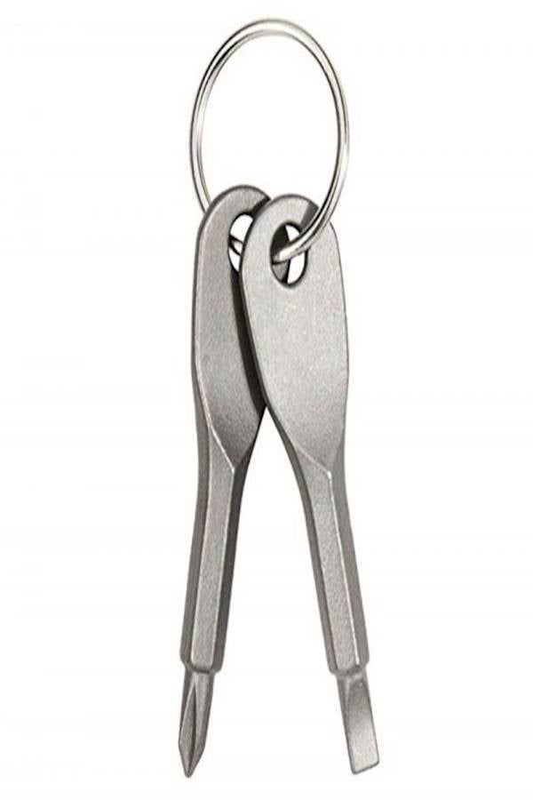 Stainless Steel Keychain Screwdriver Silver  - Image 2