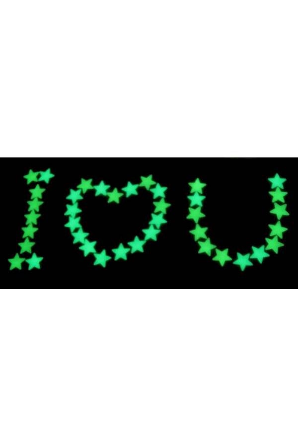 Generic - 100 Piece Luminous  Star Wall Stickers For Livingroom Glow In The Dark Festival Home Decoration - Image 1