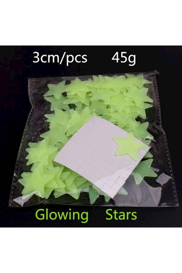 Generic - 100 Piece Luminous  Star Wall Stickers For Livingroom Glow In The Dark Festival Home Decoration - Image 1