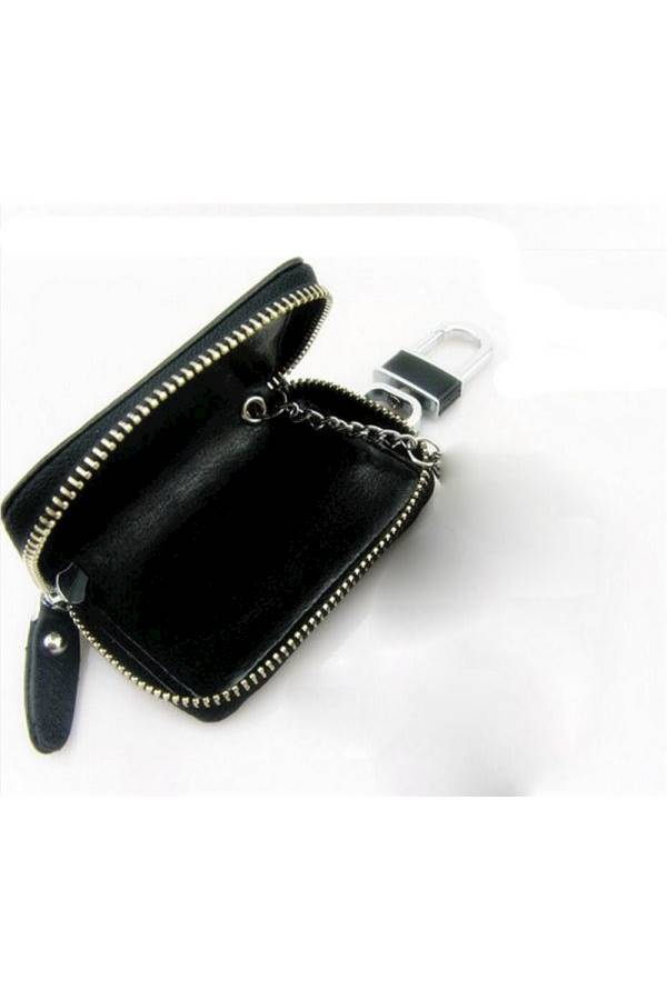 Toyota Leather Ring Holder Cover Car Auto Coin Cover Zipper Keychain - Image 2