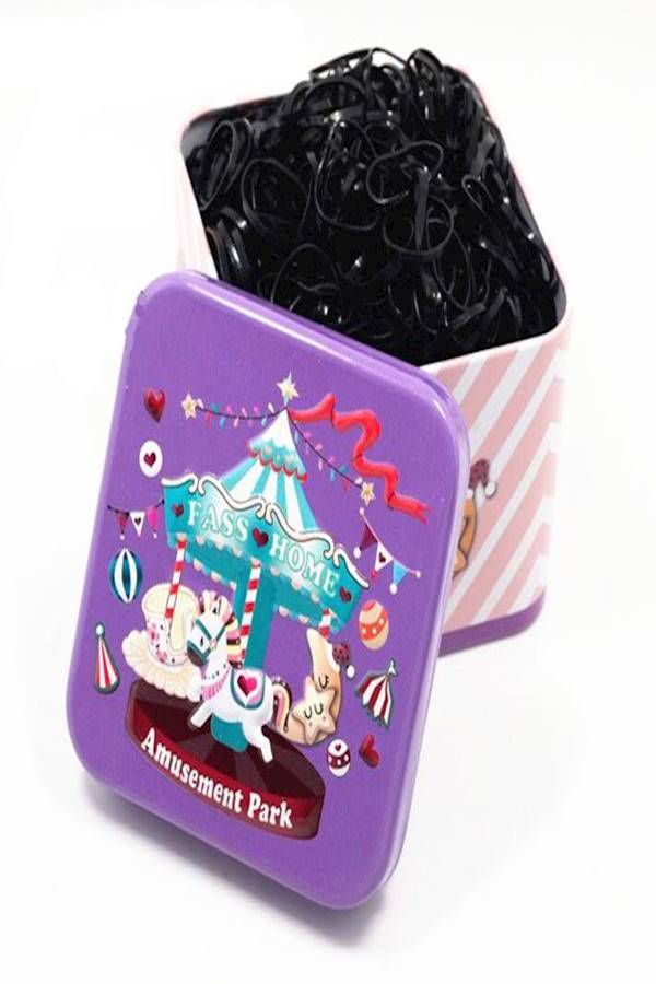 Generic 1000-Piece Hair Band Set Black 