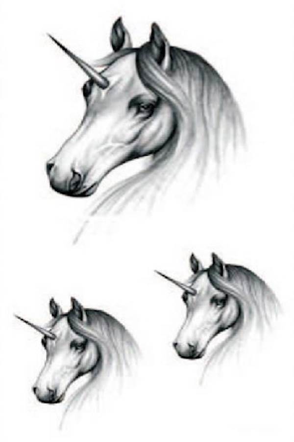 Unicorn Stickers Temporary Tattoo Waterproof Unisex