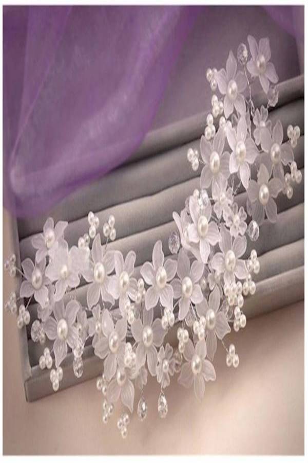 Generic Bridal Headband Bohemian Headpiece Crystal Pearl Hair Vine Flower Halo Wedding Hair Accessories - Image 4
