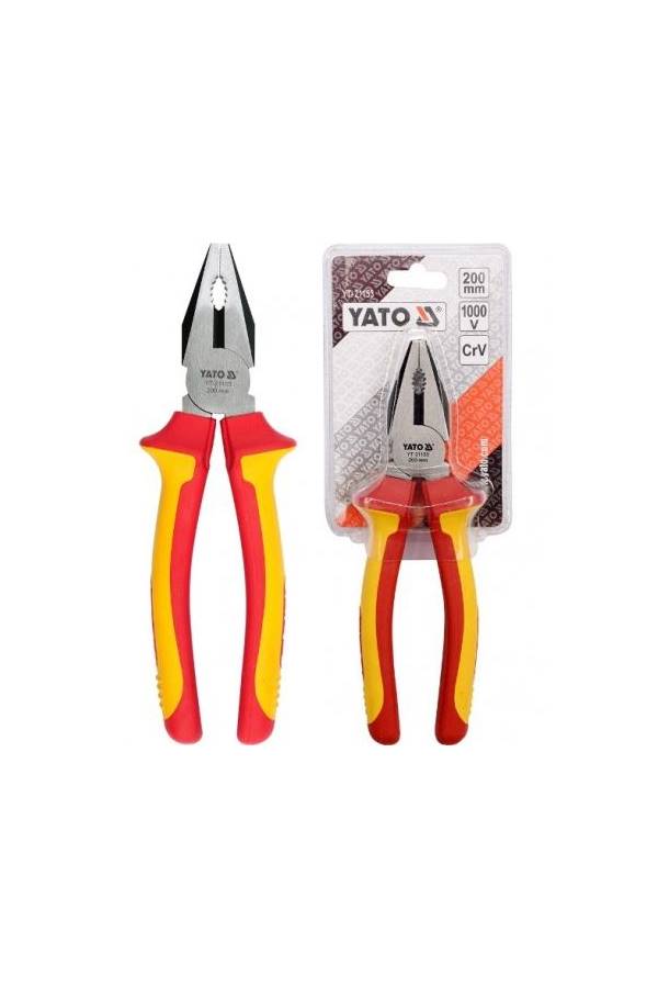 Yato Insulated Combination Plier Red/Yellow 200mm - Image 2