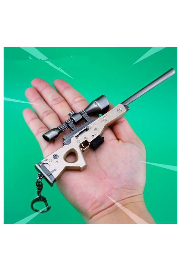 Fortnite Gun Model Key Chain White/Silver - Image 2