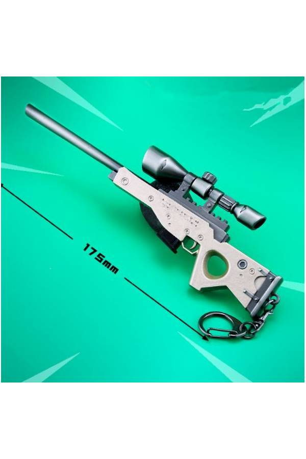 Fortnite Gun Model Key Chain White/Silver - Image 5