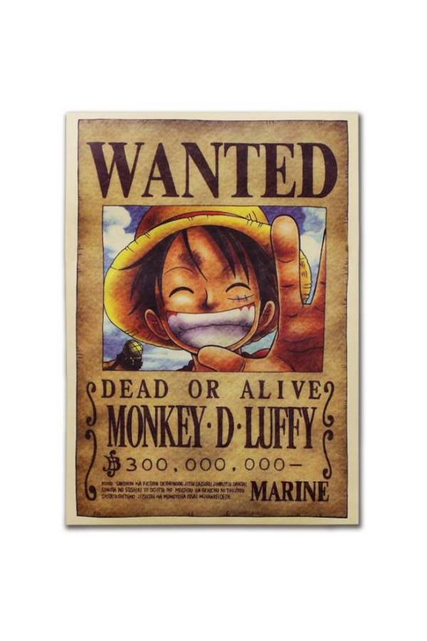Anime One Piece Pirates Wanted Posters Wall Sticker - Image 1