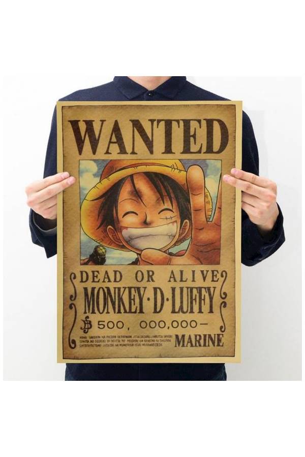 Anime One Piece Pirates Wanted Posters Wall Sticker - Image 2