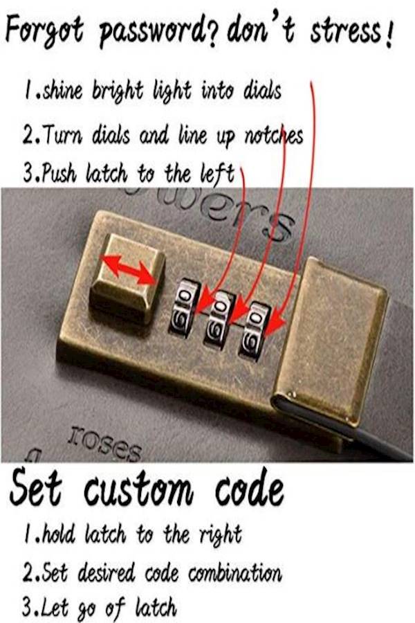 Generic - Lock Vintage Diary Student Notebook - Image 1