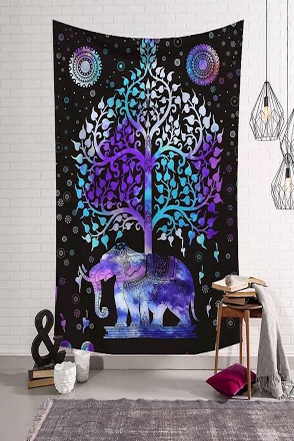 Elephant Mandala Tapestry Bohemian Hippie Picnic Mat Beach Towels