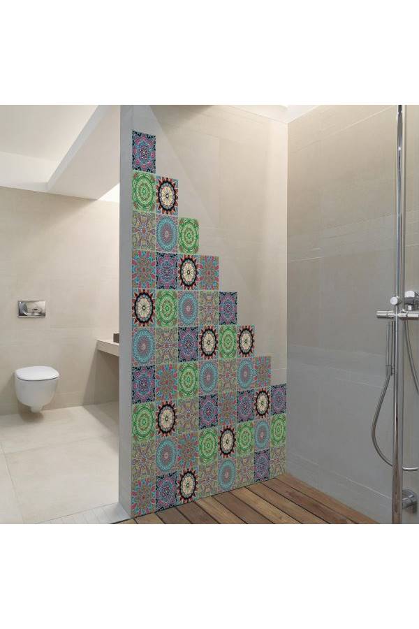 Moroccan Design Tile Sticker Multicolour 20x20cm - Image 4