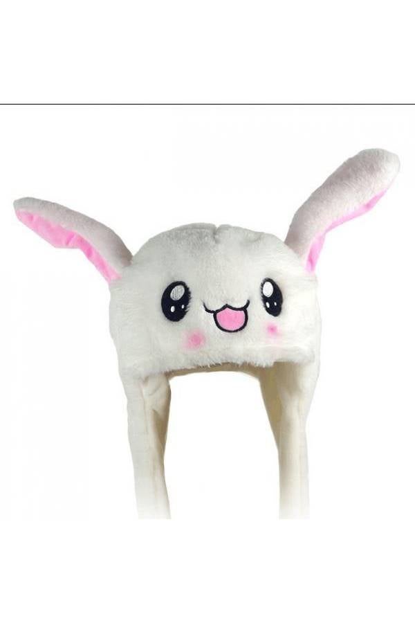 Generic Plush Rabbit Ear Hat White/Pink/Black - Image 2