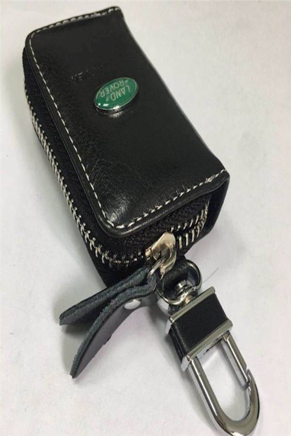 Nissan Leather Ring Holder Cover Car Auto Coin Cover Zipper Keychain - Image 2