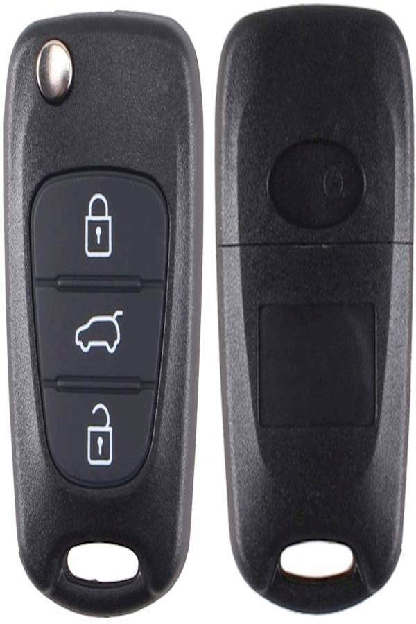 Basic Replacet Cover For Hyundai Remote Key 3 Button Uncut Keyless Entry Car Key Fob Shell Case Key Chain - Image 2