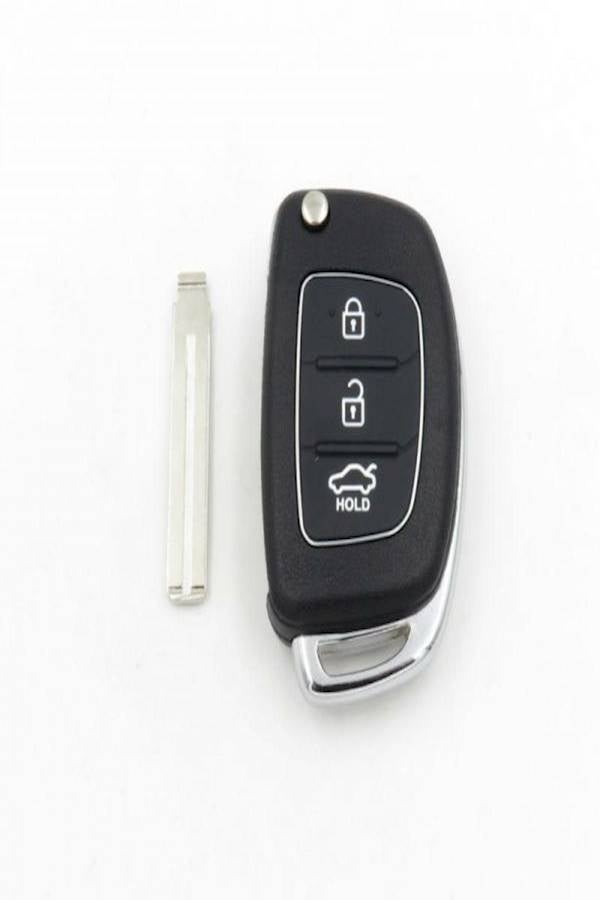 Basic Replacet Cover For Hyundai Remote Key 3 Button Uncut Keyless Entry Car Key Fob Shell Case Key Chain - Image 5
