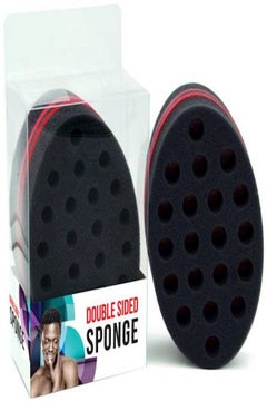 Double Sided Dread Twist Sponge Black/Red