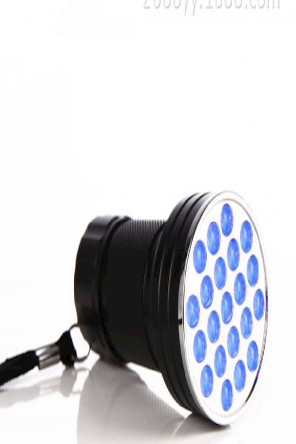 Touch Waterproof Shock-Resistant Design Mini UV Violet Flashlight Black - Image 2