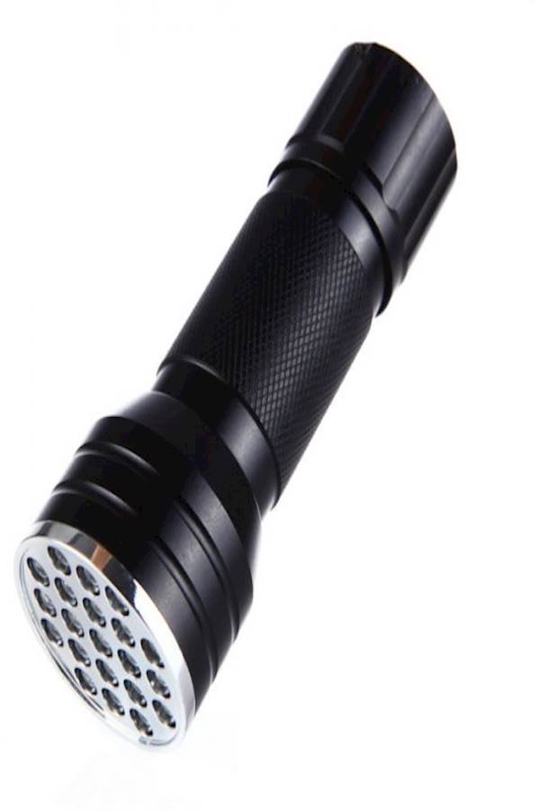 Touch Waterproof Shock-Resistant Design Mini UV Violet Flashlight Black - Image 1