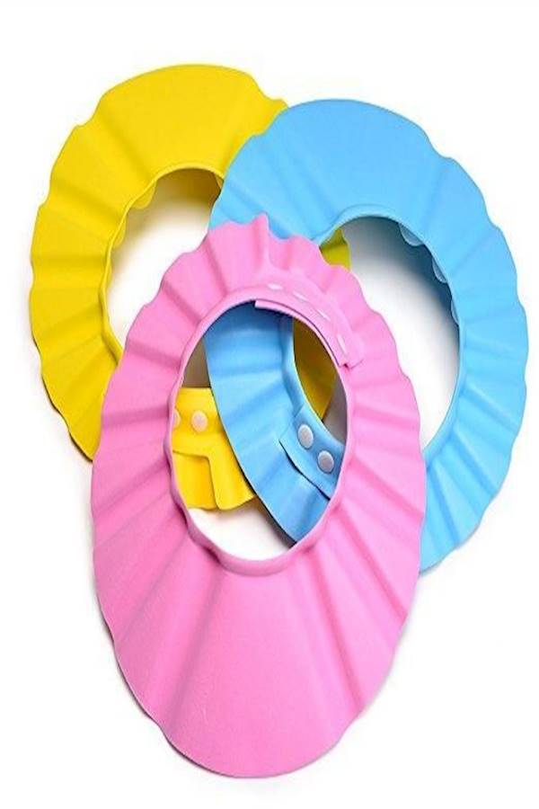 Generic 3Piece For 1 Set Of Baby Shower Cap Bath Shampoo Cap Hat  - Image 1