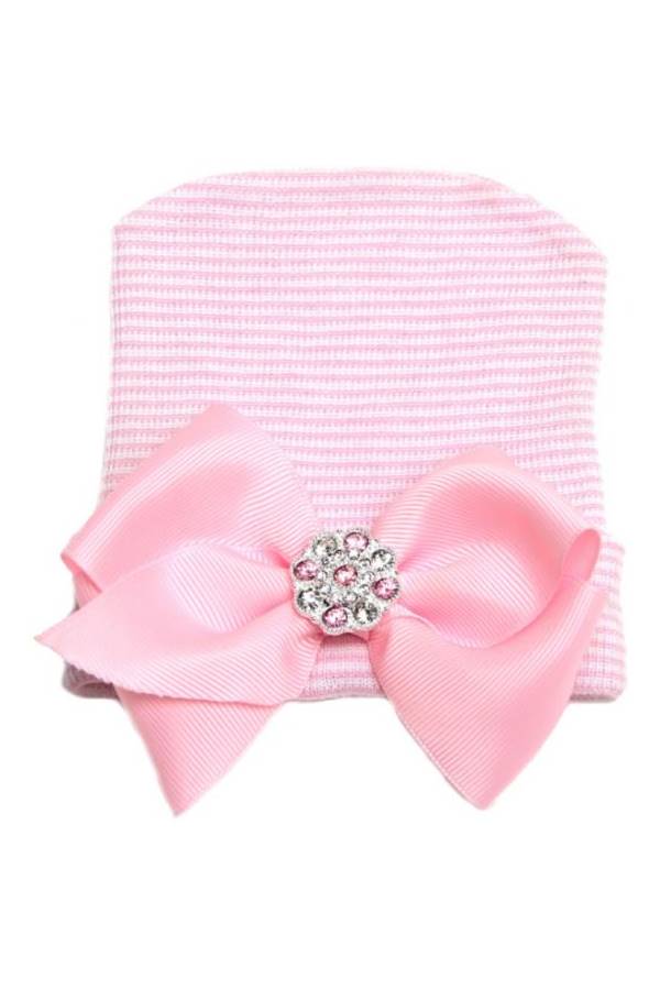Generic Nursery Bonnet Beanie Cap Pink - Image 1