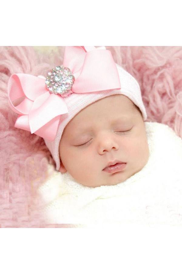 Generic Nursery Bonnet Beanie Cap Pink - Image 4