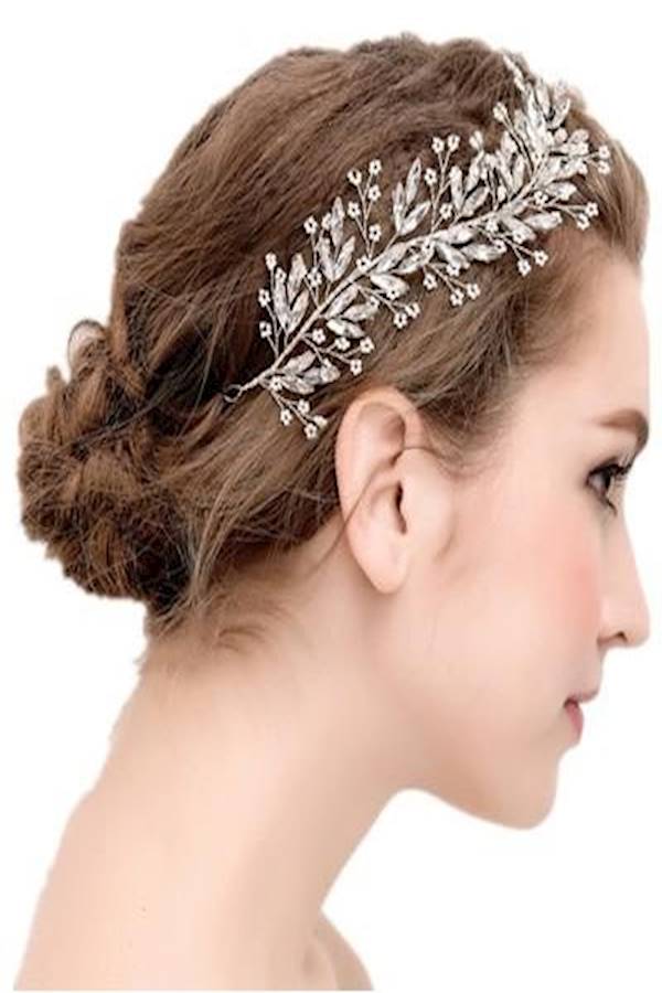 ماركة غير محددة مشبك تزيين الشعر للعرائس  - Image 1