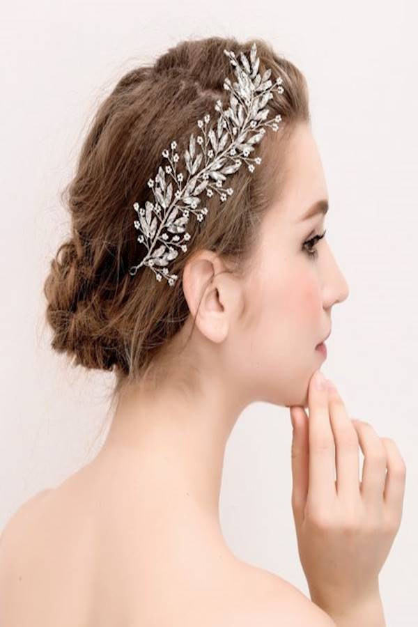 ماركة غير محددة مشبك تزيين الشعر للعرائس  - Image 2