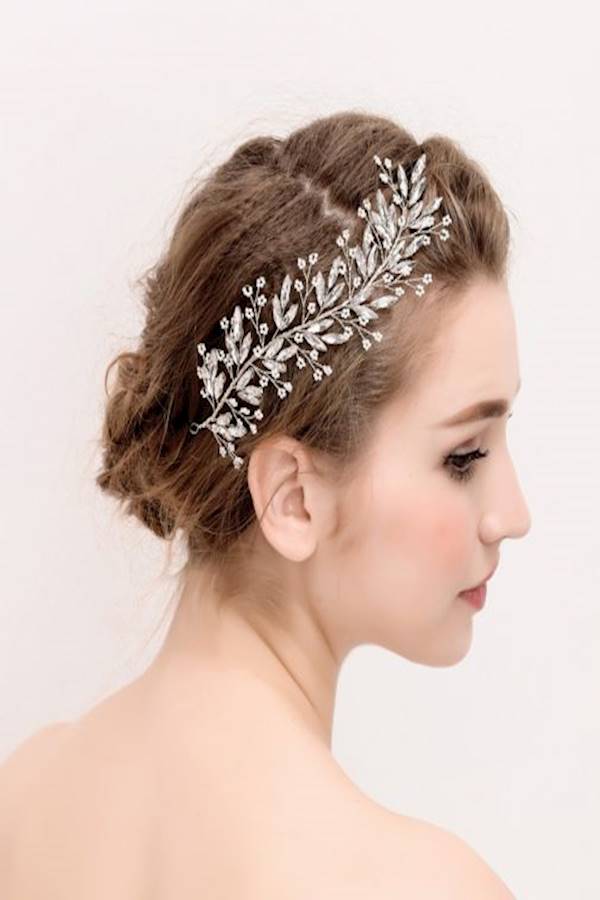 ماركة غير محددة مشبك تزيين الشعر للعرائس  - Image 3