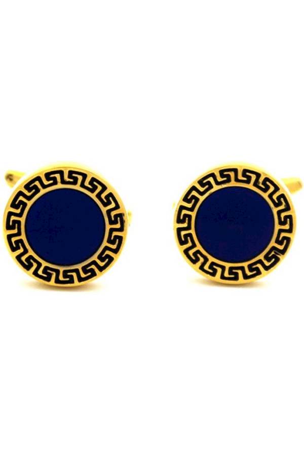 Generic - Copper Metal Plated Round Cufflinks - Image 1