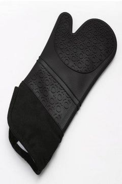 Generic Heat Insulation Kitchen Gloves Black 