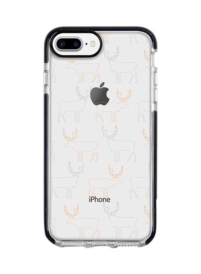 Stylizedd - Protective Case Cover For Apple iPhone 8 Plus Purple Moose - Image 1