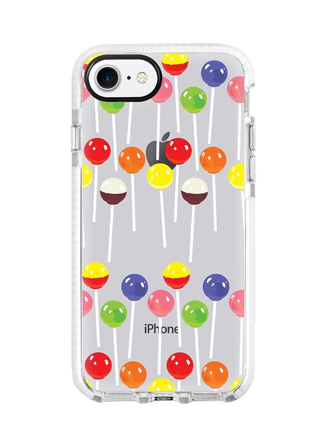 غطاء حماية واقٍ لهاتف أبل آيفون 7 مزين بنقوش مصاصات كروية