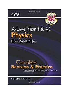 فيزياء المستوى المتقدم الجديدة لعام 2018: مراجعة وتدريب كاملين للعام الأول من AQA وAS مع إصدار عبر الإنترنت 